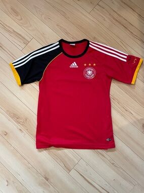 Adidas Vintage Germany 2005-07 National Team Red Soccer Jersey
